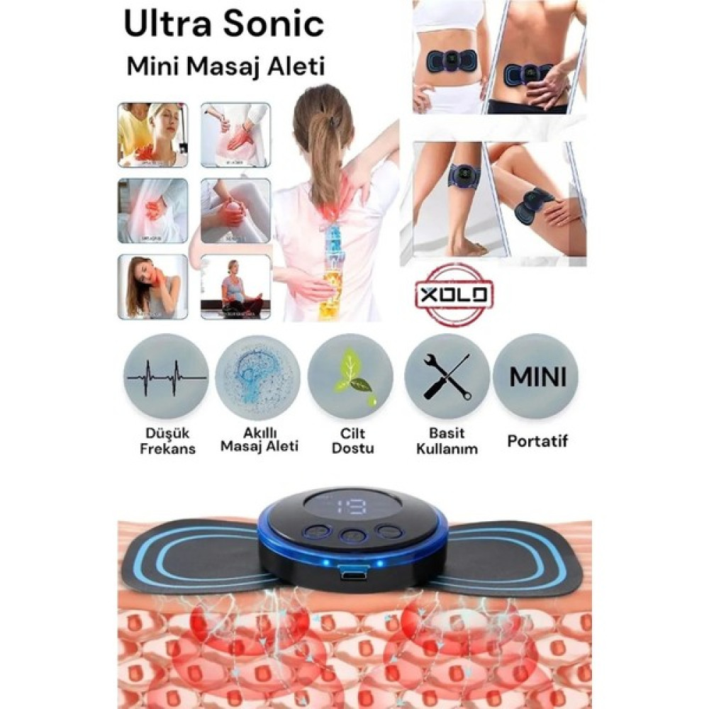 Xolo Portable Elektrikli LCD Ekran Ems USB Şarj Aletli Mini Elektrikli Kelebek Tasarımlı Masaj Aleti Oto Boyaları Fiyatı