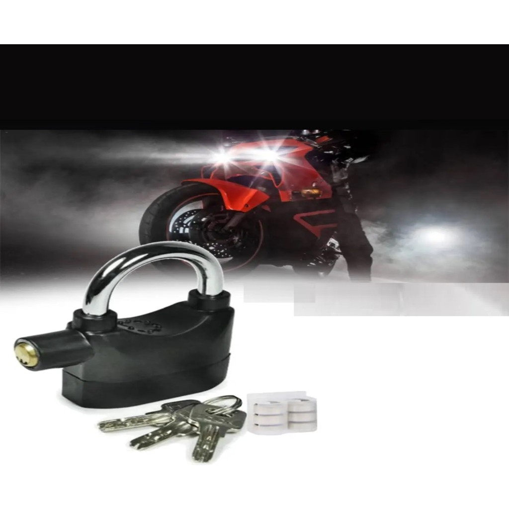 Xolo Tüm Motosikletlere Uyumlu Alarmlı Motosiklet Bisiklet Siyah Asma Kilit 110 Desibel XLK402 Bisikletler Fiyatı