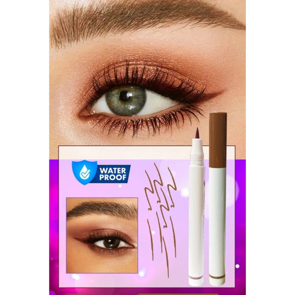 Xolotex Koyu Kahverengi Ultra Ince Uçlu Likit Kalem Eyeliner Sürülebilir Makyaj Göz Su Geçirmez Eyeliner Fiyatı