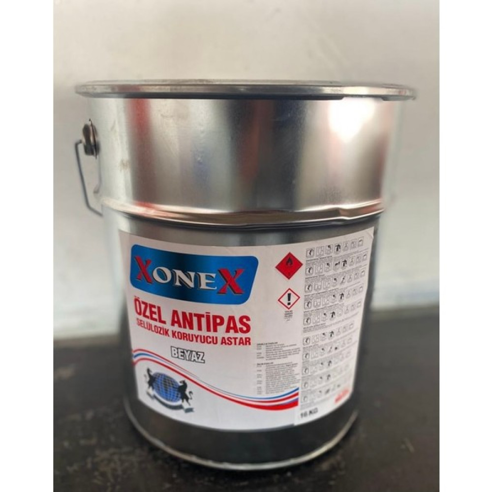 Xonex Beyaz Selülozik Antipas Koruyucu Astar 15 kg - 010 - Beyaz Boya Malzemeleri Fiyatı