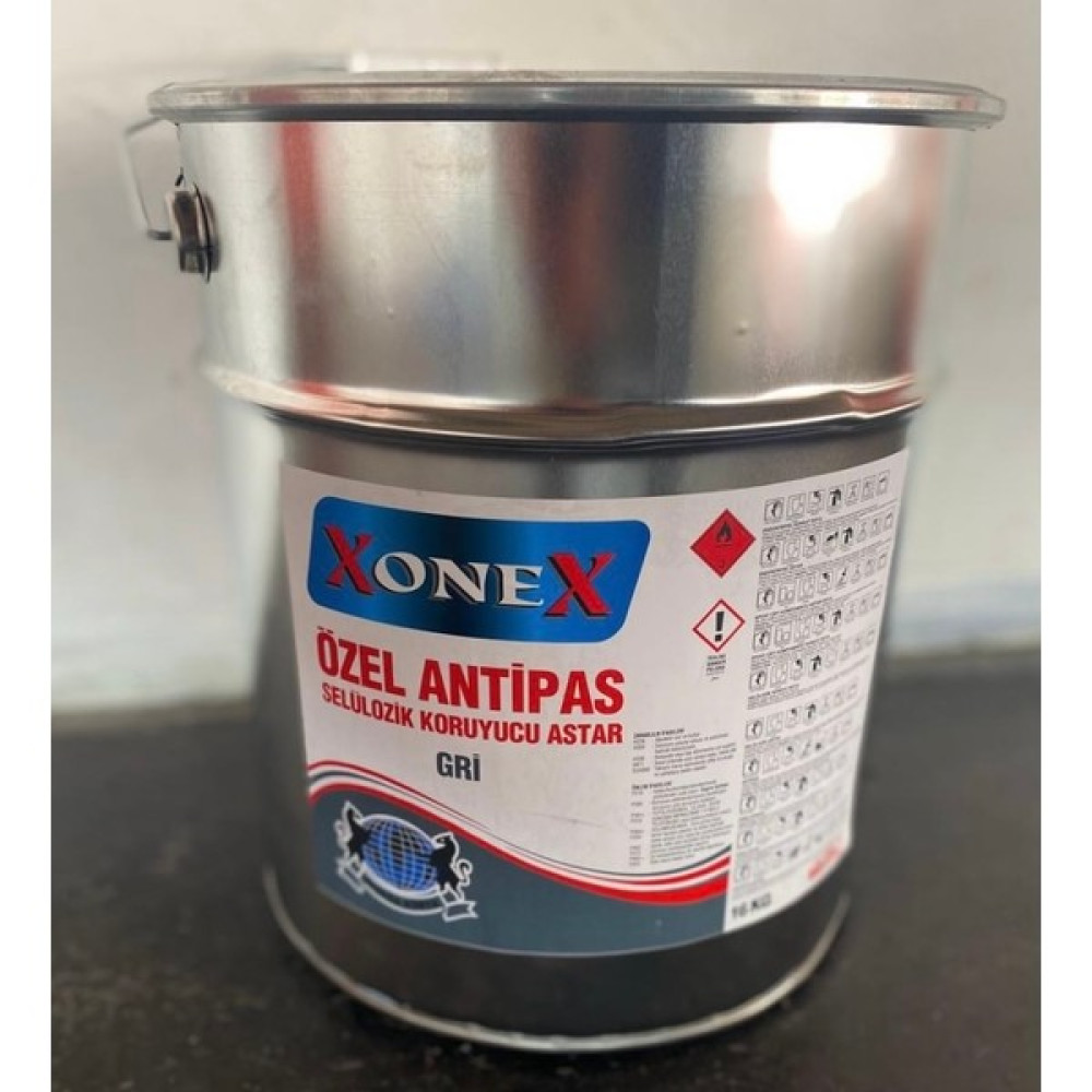 Xonex Özel Selülozik Antipas Koruyucu Gri Astar Endüstriyel 15 kg - 15kg - 0315 Gri Boya Malzemeleri Fiyatı