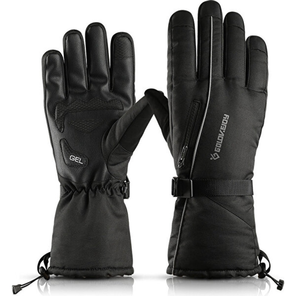 Xoutdoor Rüzgar Geçirmez Kaymaz Dokunmatik Parmaklı Yansıtıcılı Kayak Eldiveni - Siyah (Yurt Dışından) Diğer Spor Ürünleri Fiyatı