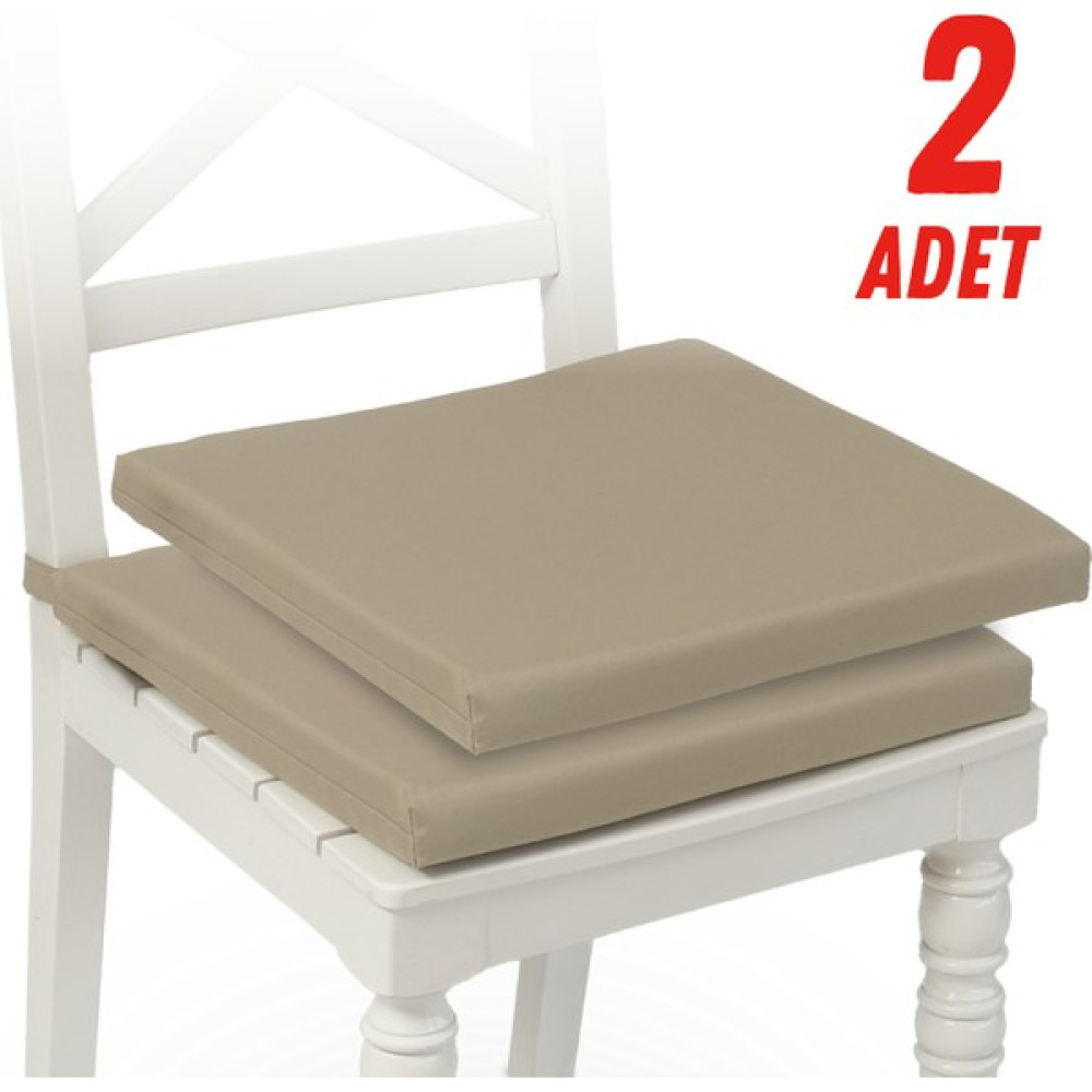 Xpermate 2'li Sandalye Minderi Su Itici Kumaş 40X40 cm Sünger Sandalye Minderi Bağcıklı Bej - 40 x 40 cm Salon & Oturma Odası Tekstili Fiyatı