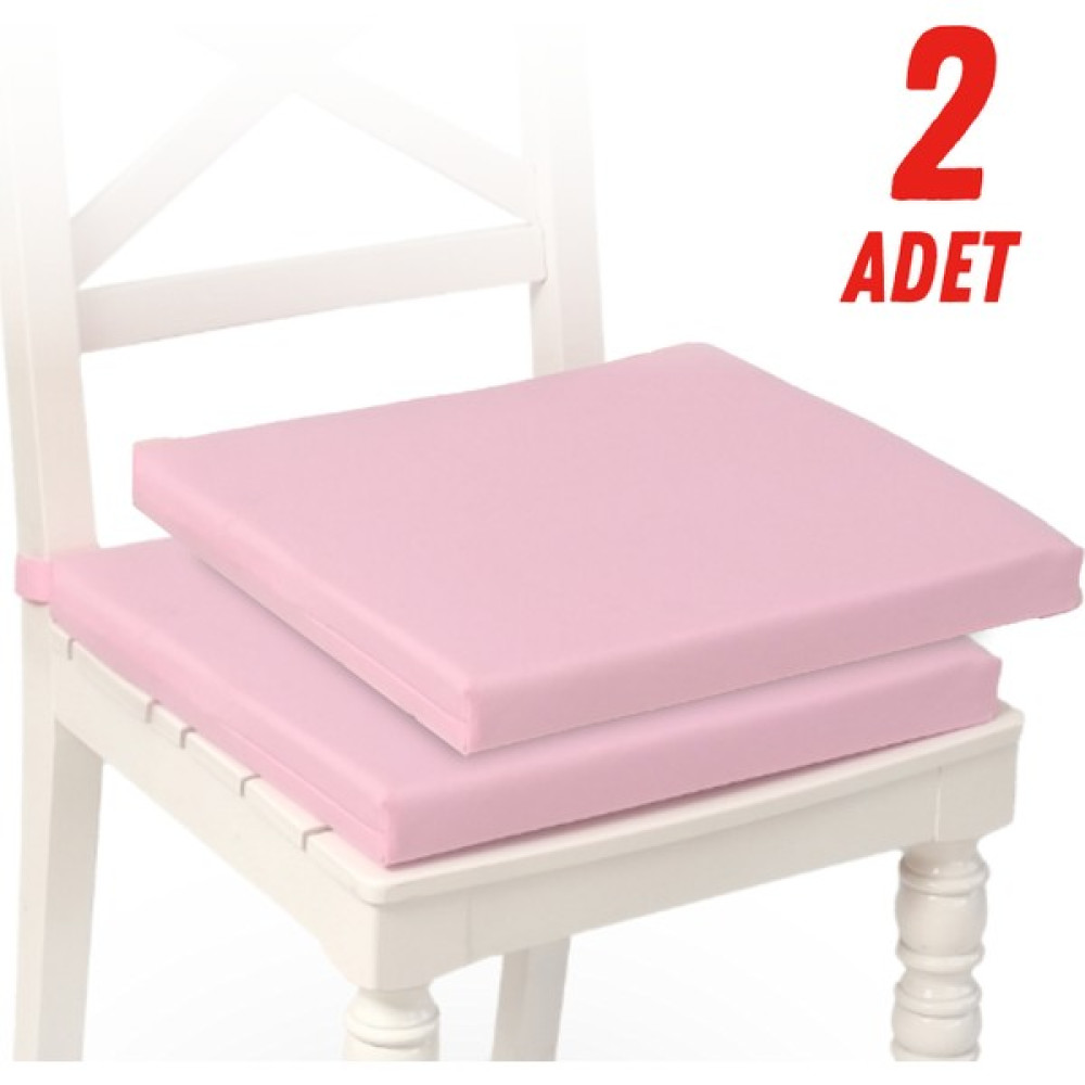 Xpermate 2'li Sandalye Minderi Su Itici Kumaş 40X40 cm Sünger Sandalye Minderi Bağcıklı Pembe - 40 x 40 cm Salon & Oturma Odası Tekstili Fiyatı
