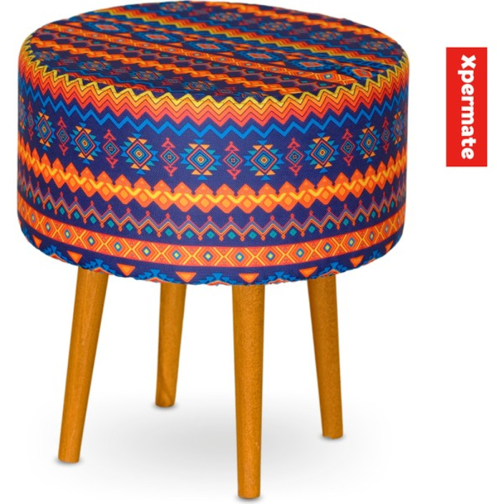 Xpermate Puf Koltuk, Makyaj Masasi Puf Tabure, Ayaklı Yuvarlak Puf Ayak Uzatma Pufu Vintage - Renkli Puf Fiyatı