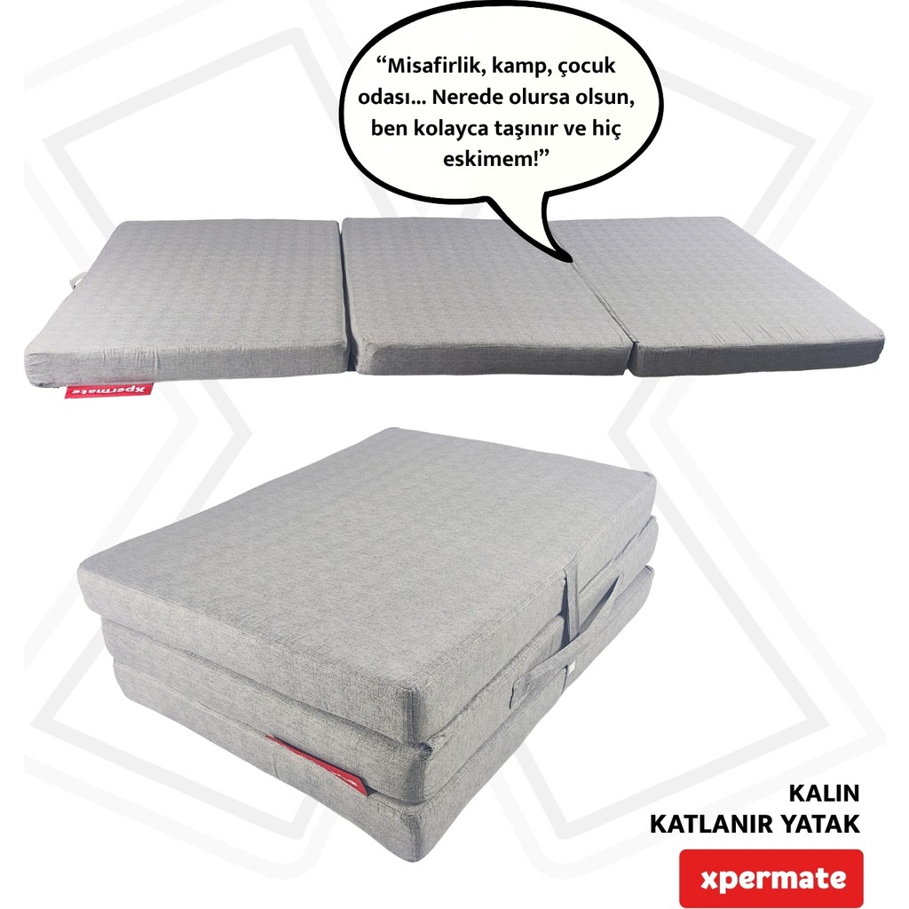 Xpermate Tek Kişilik Katlanır Sünger Yatak Taşınabilir Yer Yatağı Misafir Kamp Yatağı Minderi Yıkanabilir 70x180x6 cm - 70 x 180 x 6 cm SSD / Solid State Drive Fiyatı