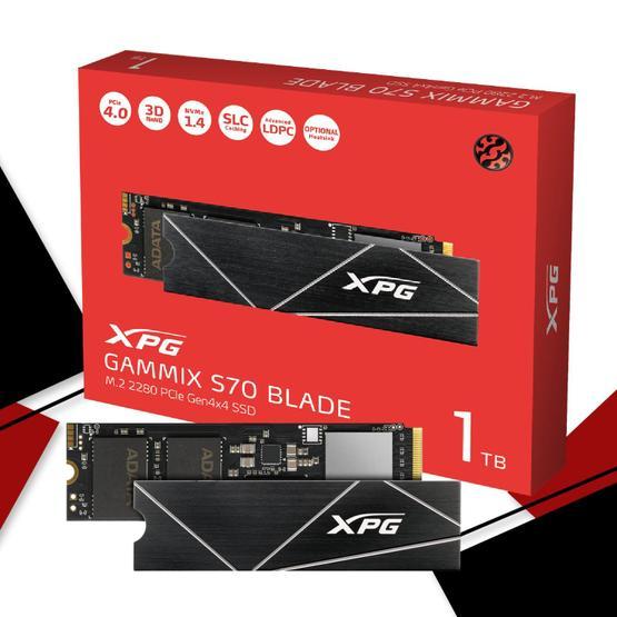 XPG ADATA XPG GAMMIX S70 Blade PCIe Gen4x4 M.2 2280 SSD, Siyah, 1 TB