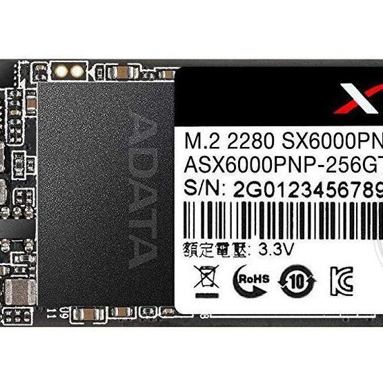 XPG ASX6000PNP-256GT-C 256 GB Flash SSD