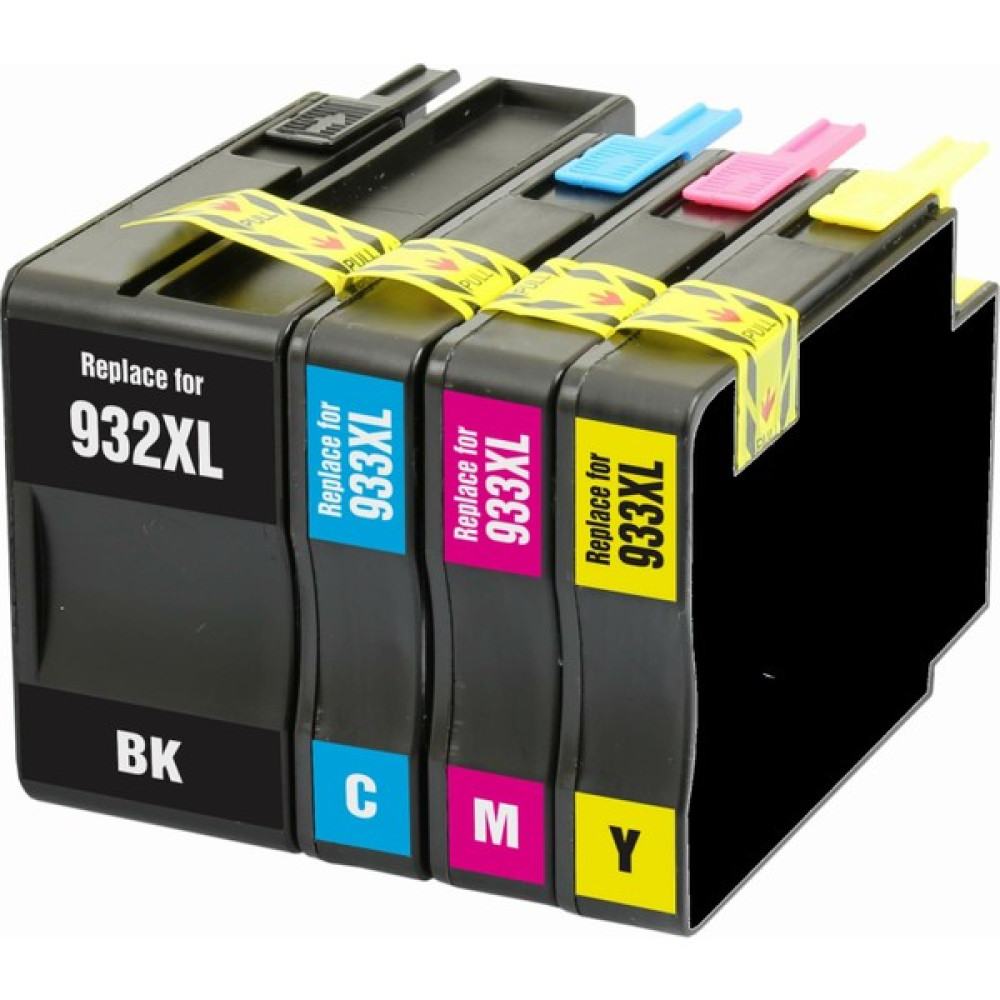 Xplus HP Officejet 7612 Kartuş Set 4 Renk Takım Muadil Yüksek Kapasite 932XL-933XL - Renkli Kartuşlar Fiyatı