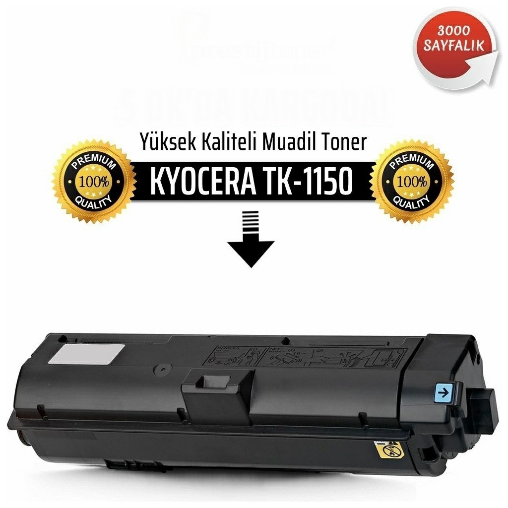 Xplus Kyocera Ecosys M2135DN TK-1150 Chipli Siyah Ithal Muadil Toner 3.000 Sayfa Tonerler Fiyatı