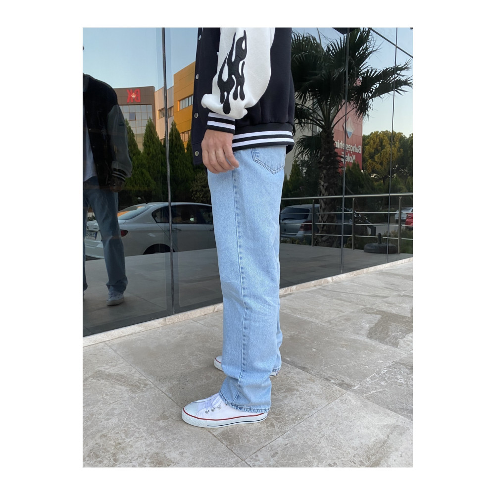 XPUPPETWEAR Açık Buz Mavisi Baggy Jean 30 Beden Kadın Pantolon Fiyatı