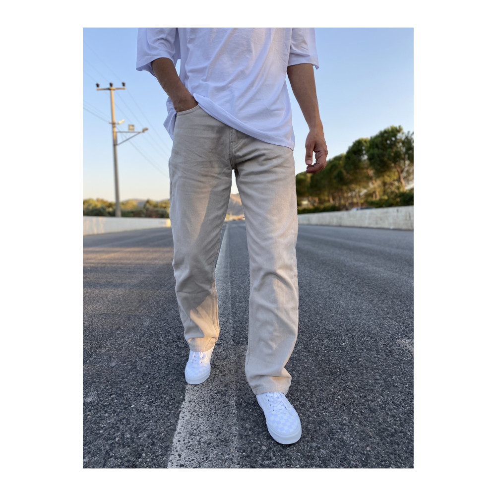 XPUPPETWEAR Beige Baggy Jean 29 Beden Kadın Pantolon Fiyatı