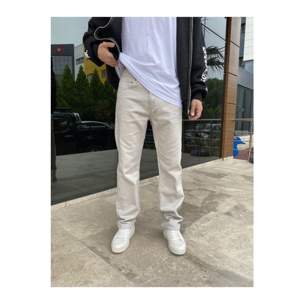 XPUPPETWEAR Bej Erkek Bol Paça Baggy Jean 29 Beden Kadın Pantolon Fiyatı