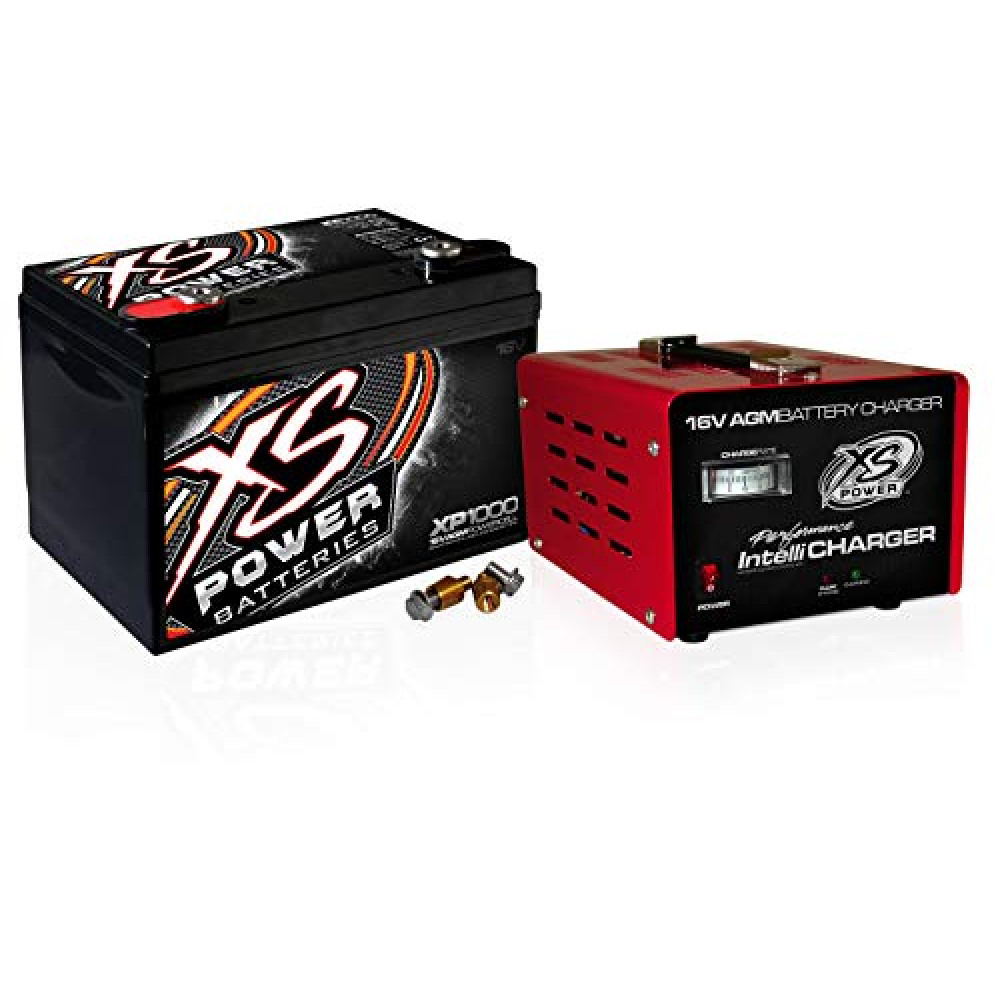 XS Power XP1000 16V 2400A Battery/Power Cell + 1004 15a Charger Combo Package
