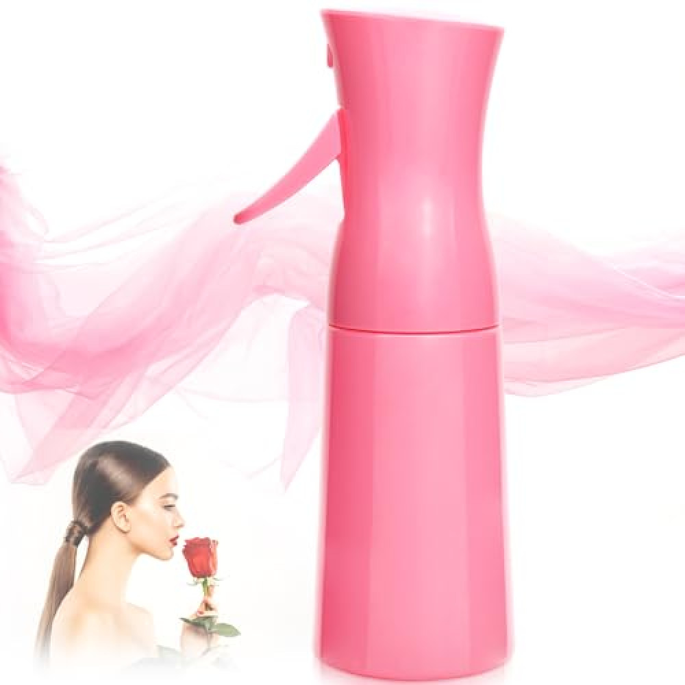 XSBAIHUO Empty Spray bottles, Spray Water Bottle Fine Mist Refillable, Continuous Spray Bottle for Hair, Skin Care, Planting, Showering Pets, Travel, Cleaning & Home (Pink)