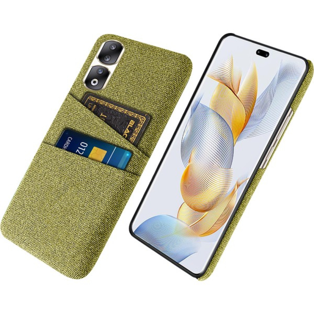 Xshine Honor 90 Pro Hard Pc + Bez Koruyucu Kılıf Ikili Kart Yuvaları ile Bez Doku Telefon Kapağı (Yurt Dışından) - Sarı Cep Telefonu Kılıfı Fiyatı