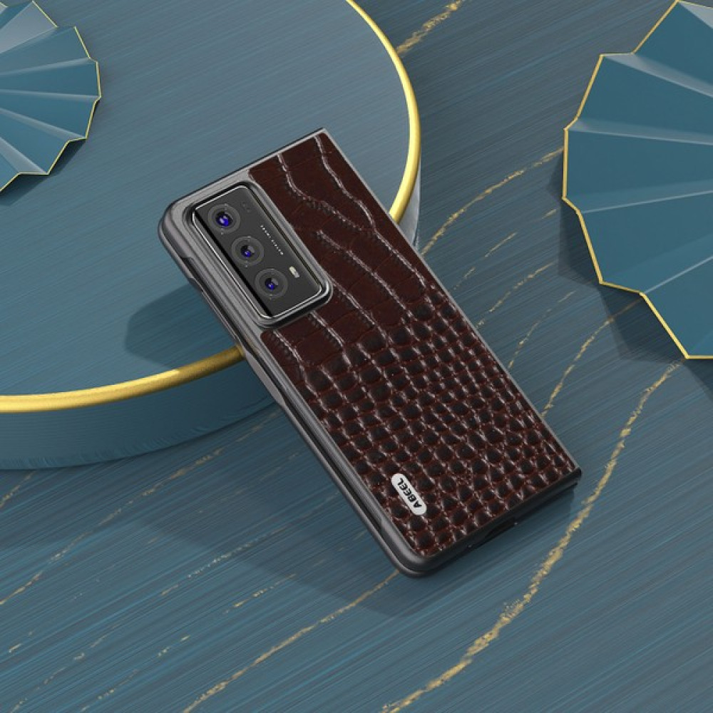 Xshine Honor Magic V2 5g Anti-Drop Telefon Kılıfı Timsah Doku Inek Deri+Pc Kapağı (Yurt Dışından) - Kahverengi Cep Telefonu Kılıfı Fiyatı