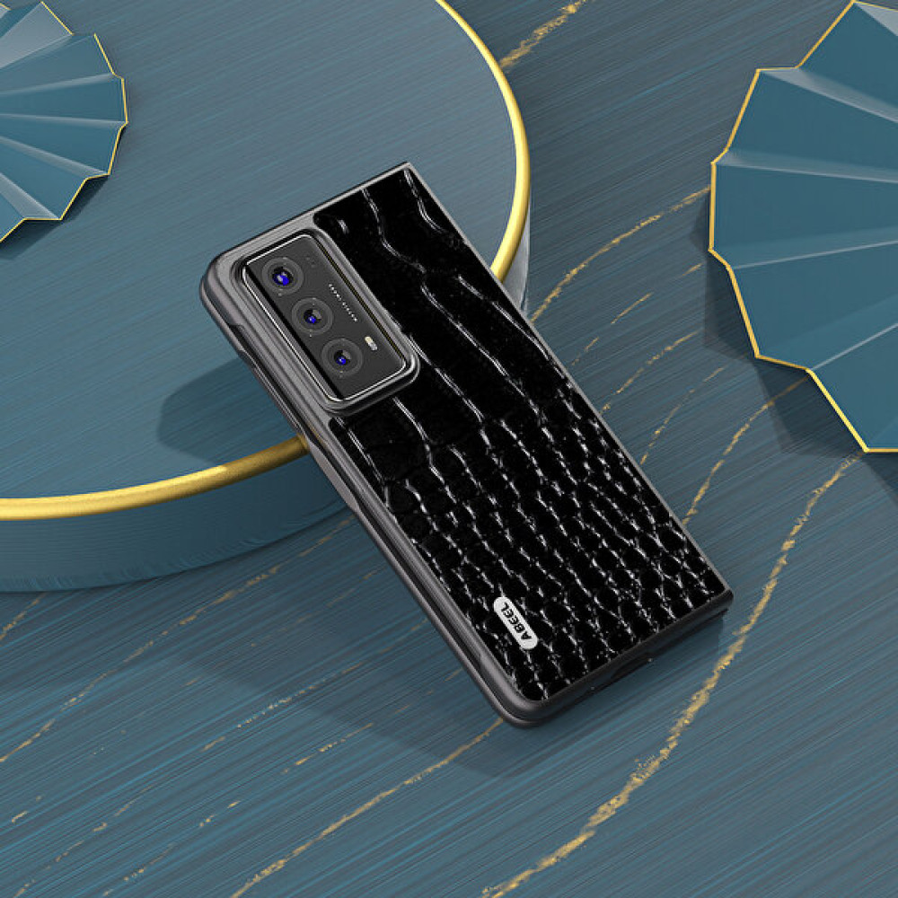 Xshine Honor Magic V2 5g Anti-Drop Telefon Kılıfı Timsah Doku Inek Deri+Pc Kapağı (Yurt Dışından) - Siyah Cep Telefonu Kılıfı Fiyatı