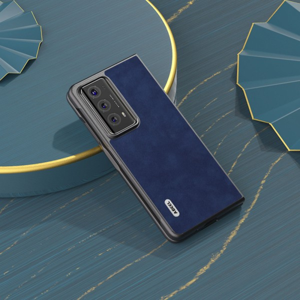Xshine Honor Magic V2 5g Dokulu Deri Kaplamalı Pc Telefon Kılıfı Anti-Çizelge Telefon Kapağı (Yurt Dışından) - Mavi Cep Telefonu Kılıfı Fiyatı