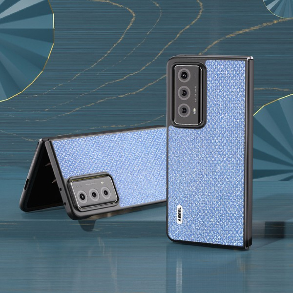 Xshine Honor Magic V2 5g Pu Deri Kaplamalı Pc Kapağı Rhinestone Doku Katlanır Telefon Kılıfı (Yurt Dışından) - Mavi Cep Telefonu Kılıfı Fiyatı