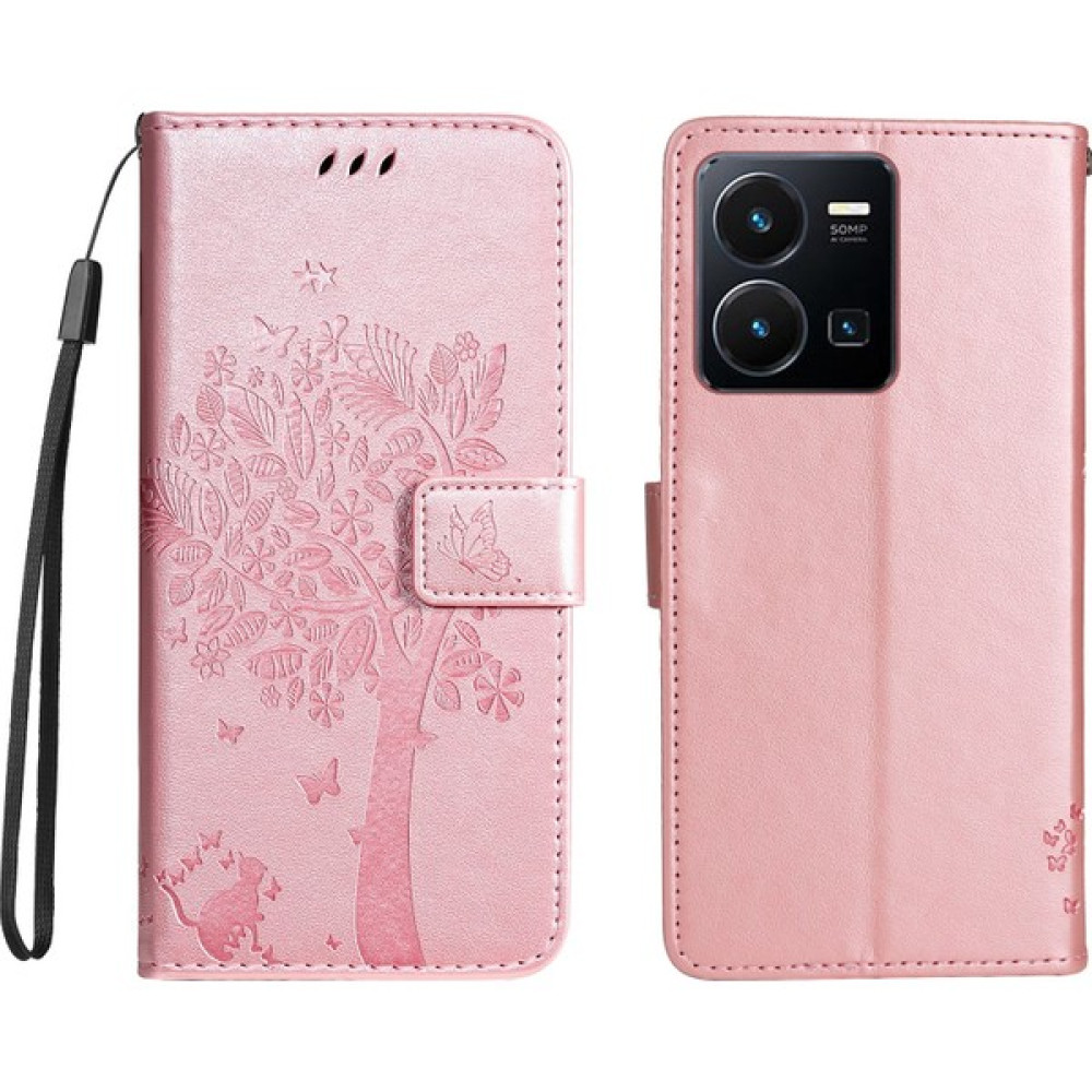 Xshop Vivo Y35 / Y22S 4g / Y22 4g Koruyucu Flip Telefon Kılıfı Standı Giyim Önleyici Pu Deri Telefon Kapağı (Yurt Dışından) - renk Cep Telefonu Kılıfı Fiyatı