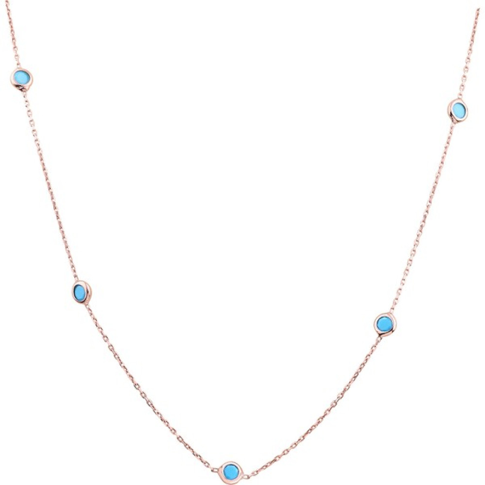 XSilver Firuze Taşlı Gümüş Kolye - Rose Gümüş Kolye Fiyatı