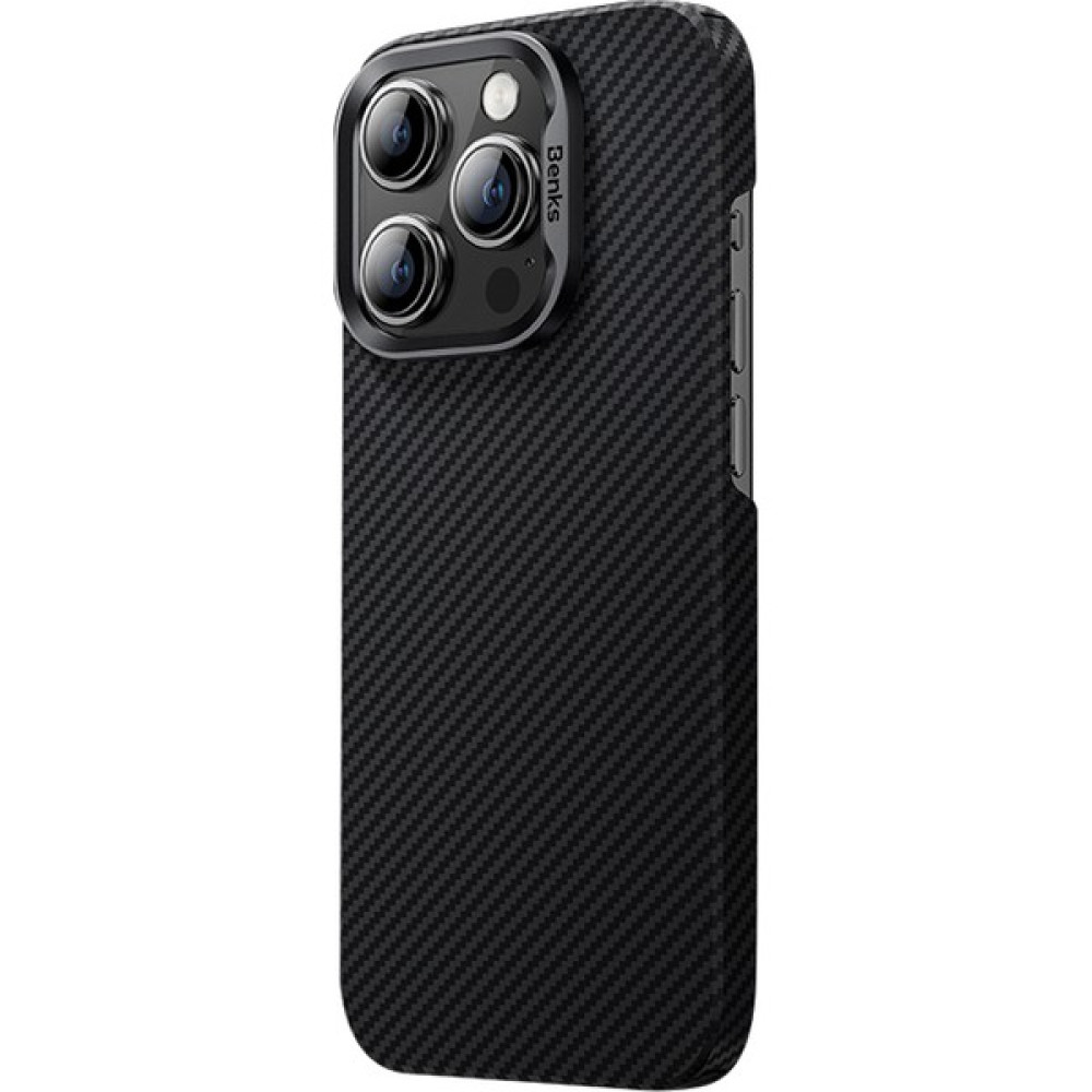 Xstep Case iPhone 15 Plus Manyetik Telefon Kasası Magsafe Aramid Fiber+Pc Ultra Ince Mat Kapak ile Uyumlu (Yurt Dışından) - Siyah - Siyah Cep Telefonu Kılıfı Fiyatı