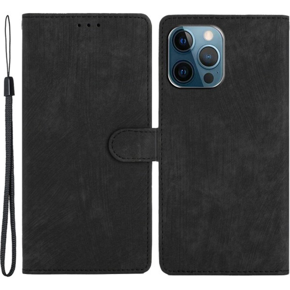 Xstep Case iPhone 15 Pro Max Pu Deri Cep Telefon Kılıfı Cüzdan Stand Cilt Touch Telefon Kapağı (Yurt Dışından) - Siyah - Siyah Cep Telefonu Kılıfı Fiyatı