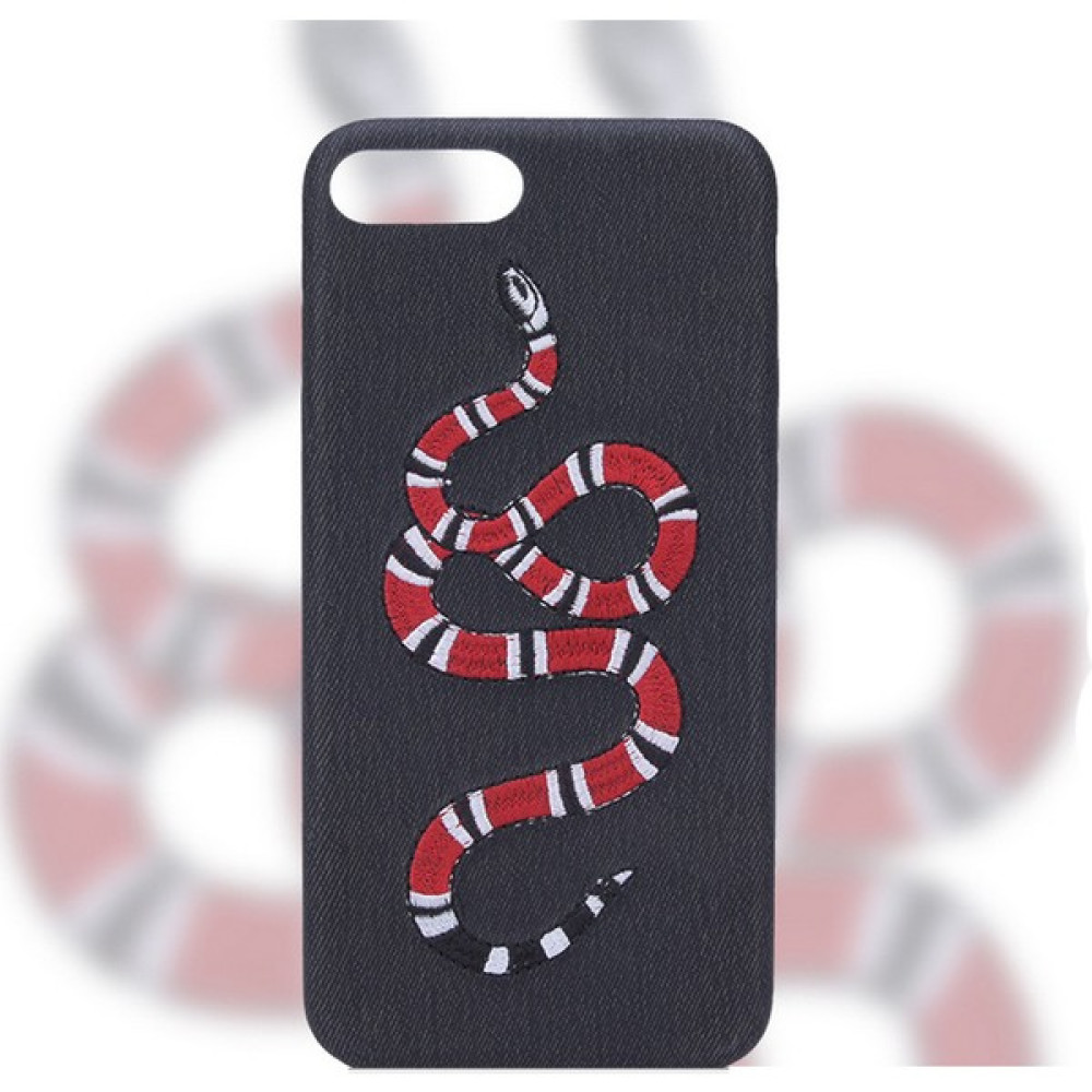 Xstep Case Nakış Tasarımı Tpu Case Iphone Se (2020) Se (2022) 8 7 4.7 Inç Kırmızı Yılan Siyah Arka Plan Telefon Kılıfı (Yurt Dışından) - Krem Cep Telefonu Kılıfı Fiyatı