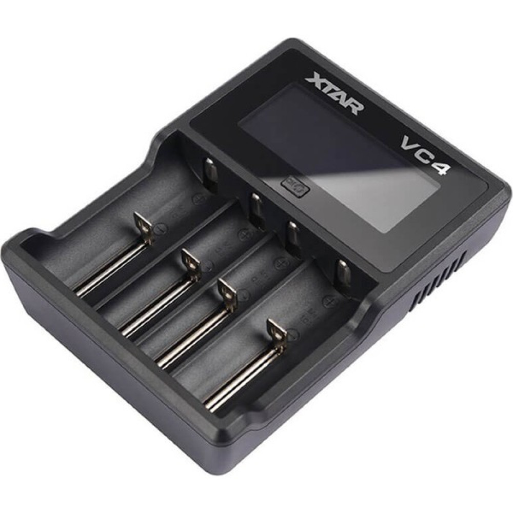 Xtar Vc4 LCD Ekranlı Li-Ion/ni-Mh/ni-Cd Pil Şarj Cihazı 4lü - Siyah Normal & Şarj Edilebilir Piller Fiyatı