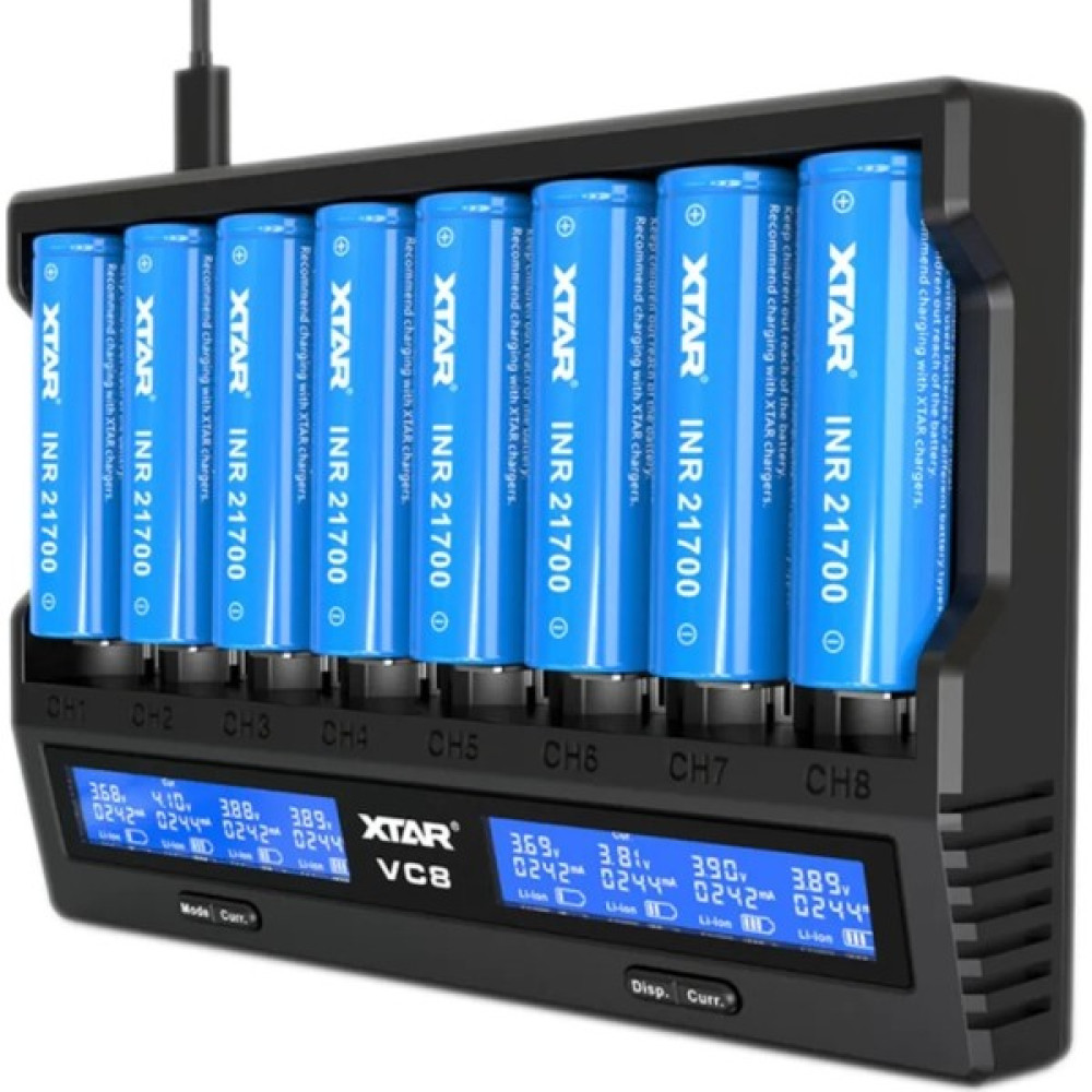 Xtar Vc8 Taşınabilir Çoklu Li-Ion Pil Şarj Cihazı / 8li Normal & Şarj Edilebilir Piller Fiyatı