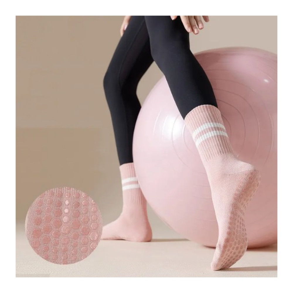 Xtr Fitness - Yoga ve Pilates Çorabı Profesyonel Kaydırmaz Tabanlı Pembe Kondisyon Aletleri Fiyatı