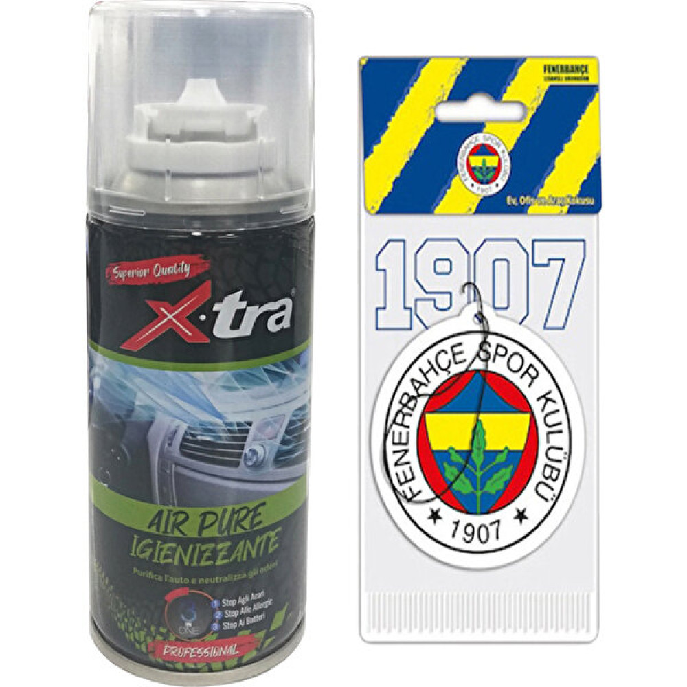 Xtra Araç Klima Bombası (150 Ml) + Lisanslı Fenerbahçe Kokusu Oto Kokuları Fiyatı