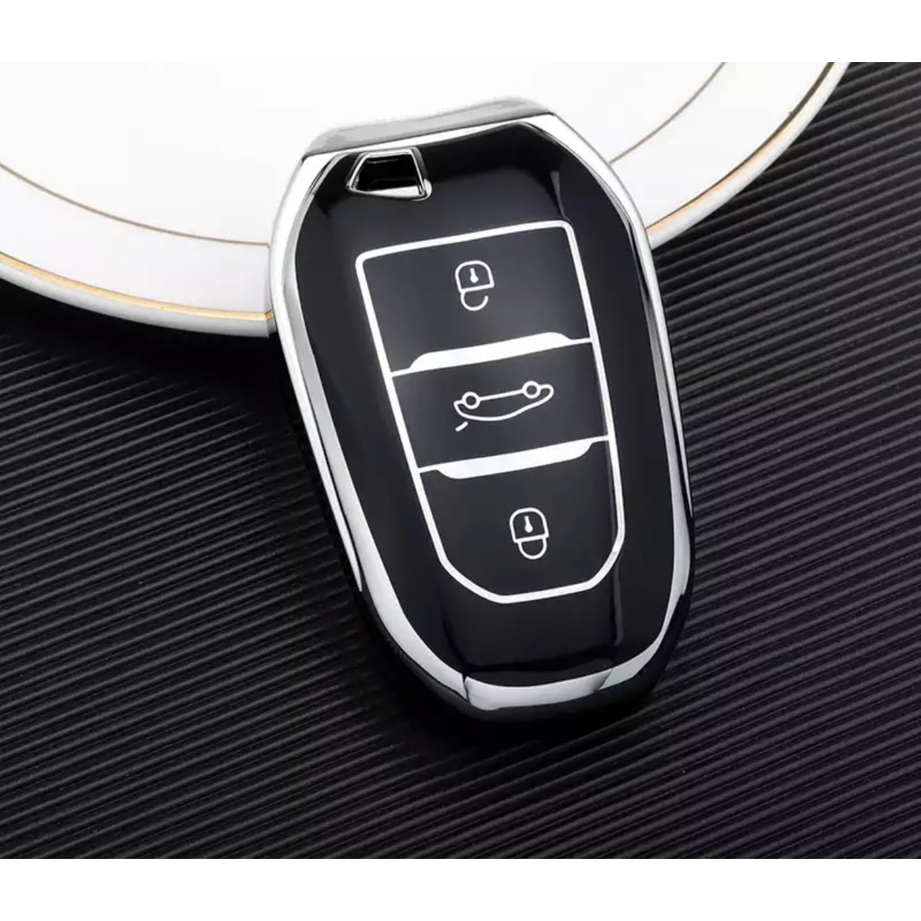 Xukey Citroen C3 C4 Elysee C5 Aircross Anahtar Kılıfı Sustasız Model - Siyah Diğer Fiyatı