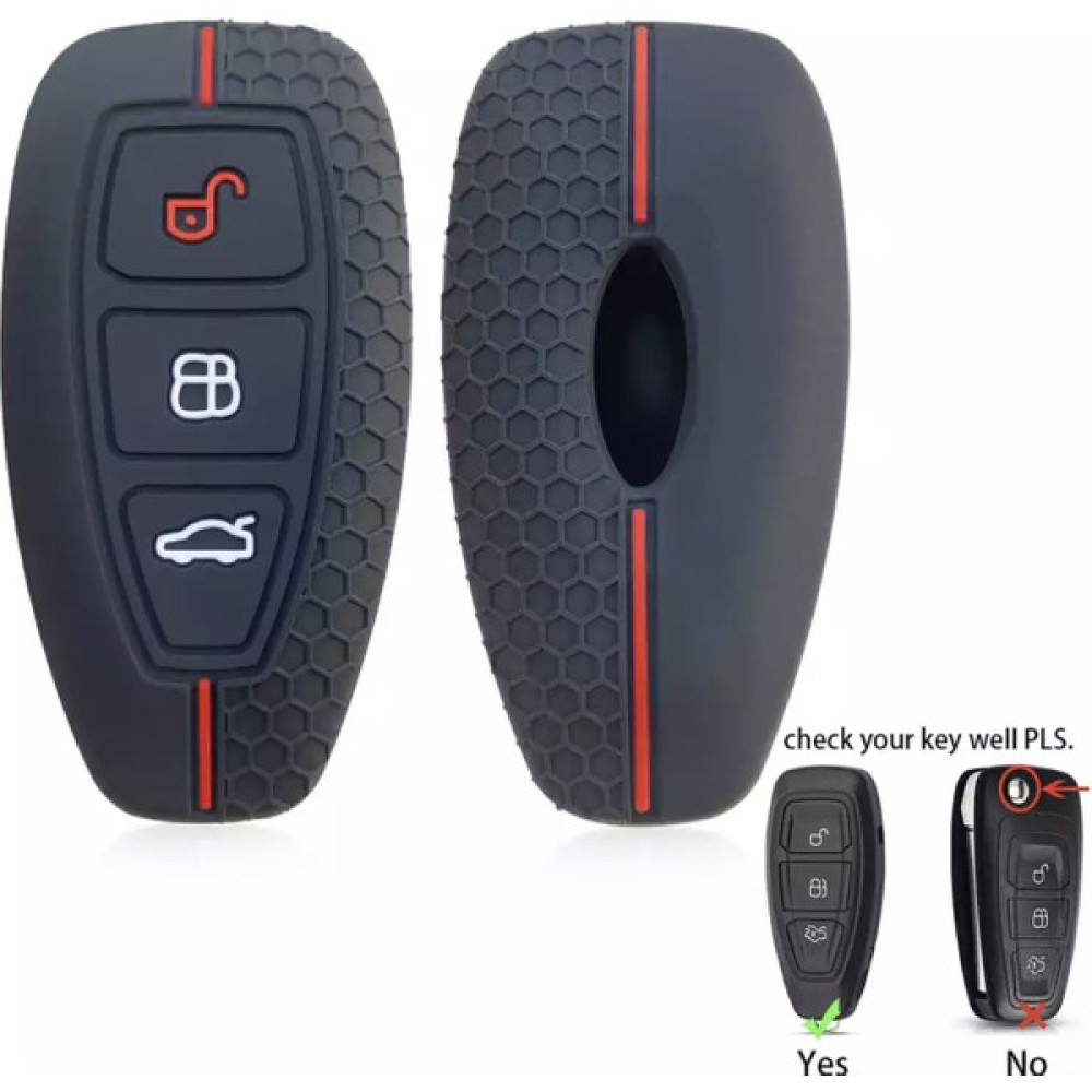 Xukey Ford Focus Fiesta Kuga Mondeo Smax Cmax Ecosport Anahtar Kılıfı - Kırmızı Anahtarlık Fiyatı