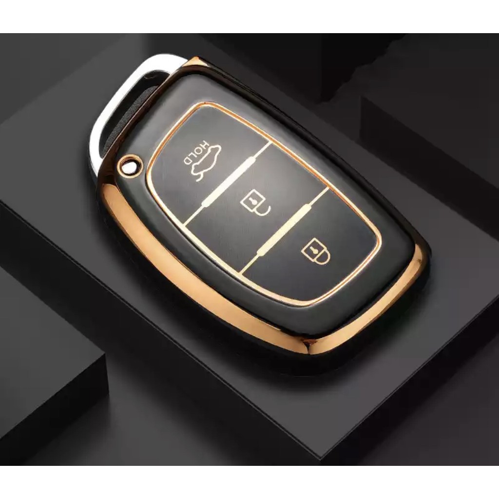Xukey Hyundai Bayon Elantra Accent İX35 I10 I20 I30 I40 Tucson Sustasız Anahtar Kılıfı - Siyah Diğer Fiyatı