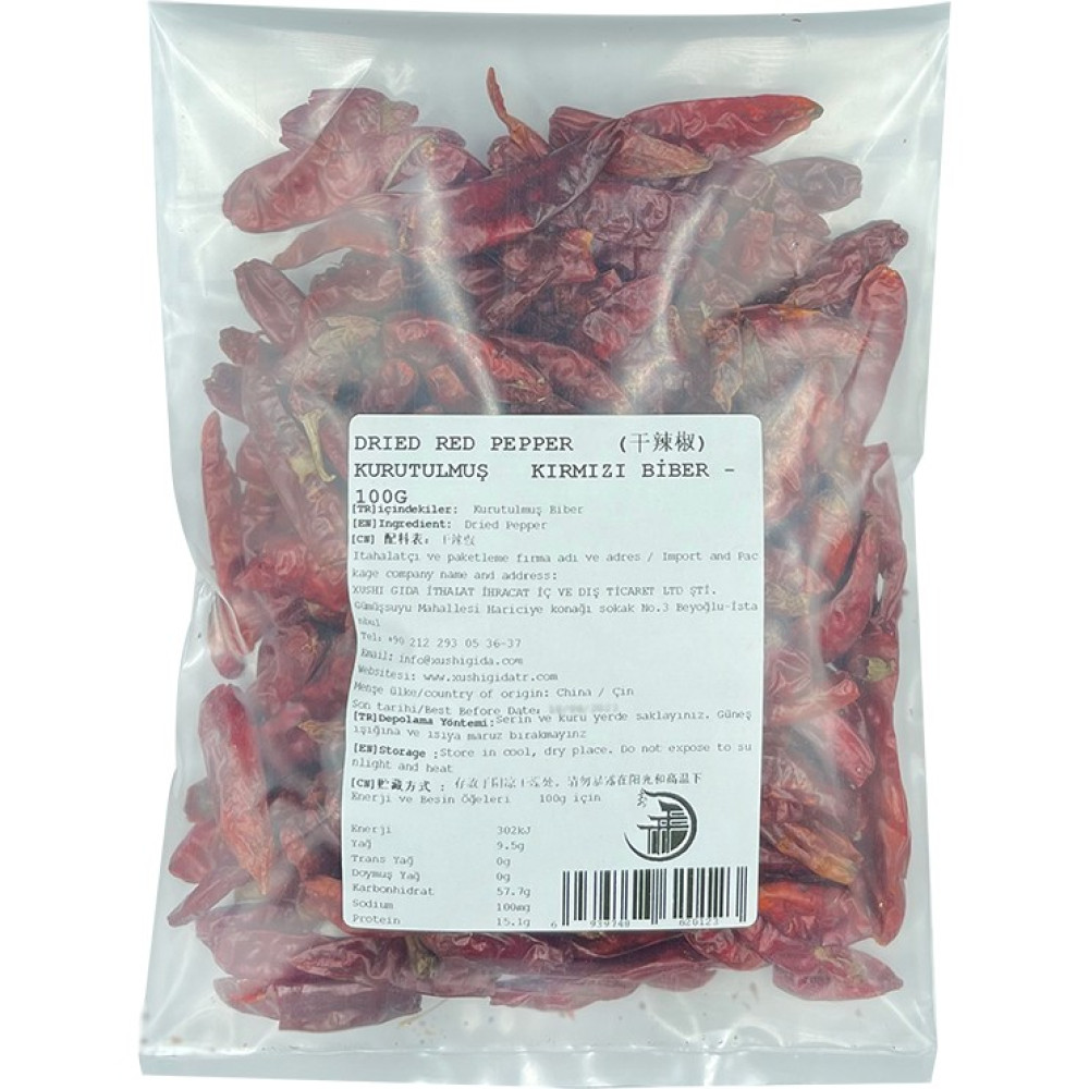 Xushi Gıda Kurutulmuş Kırmızı Biber 100 gr Sebze Fiyatı