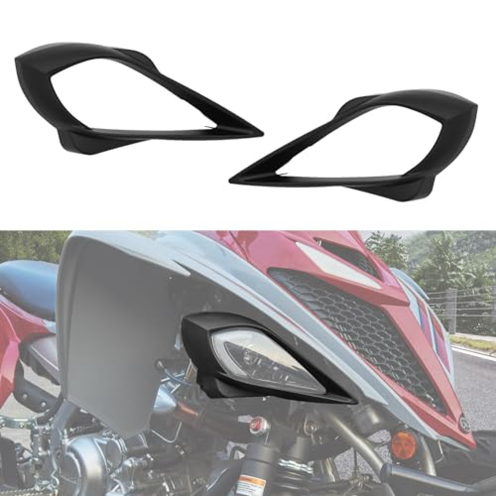 XUTVOTOR Headlight Covers for Yamaha Raptor 700,Left & Right HeadLamps Cover Trim Bezel for Yamaha YFZ 450 YFZ450R YFZ450X Wolverine 450 350 Raptor 250 350 Raptor 700 2006-2022 Accessories(2PCS)