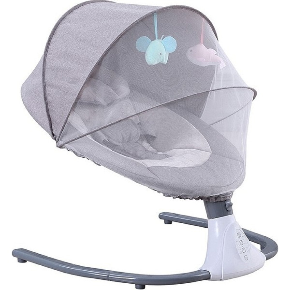 Xuxianglu-HB Bebek Elektrikli Sallanan Sandalye (Yurt Dışından) - 44 x 54 x 16 cm - Açık Gri Beşik Fiyatı