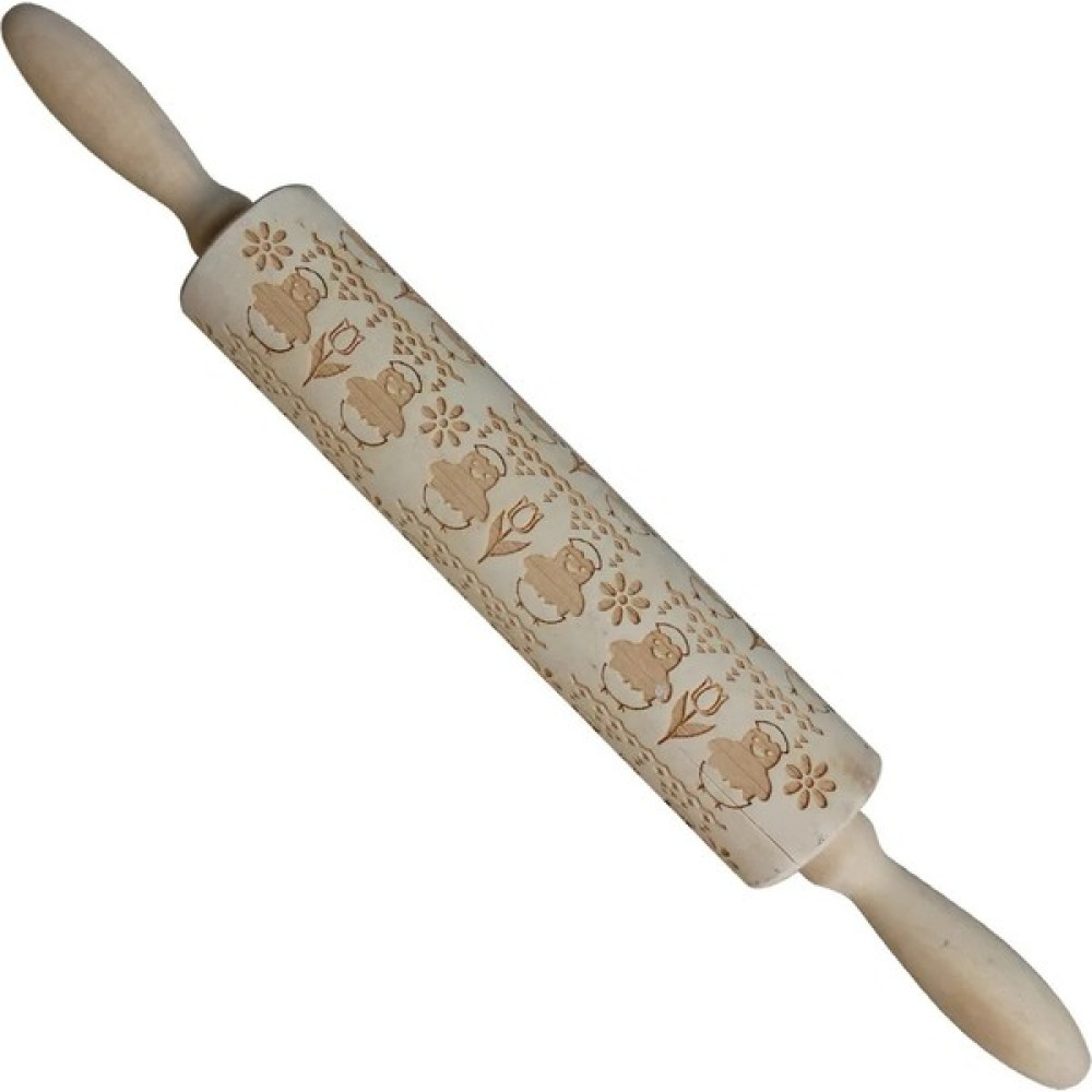 Yaci Shop JM01038 Stili Ahşap Bahar Paskalya Tavşanı Turp Çiçek Boyalı Yumurta Oklava Ahşap Kabartmalı Merdane Oklava Doku Rulo (Yurt Dışından) Mutfak Gereçleri Fiyatı