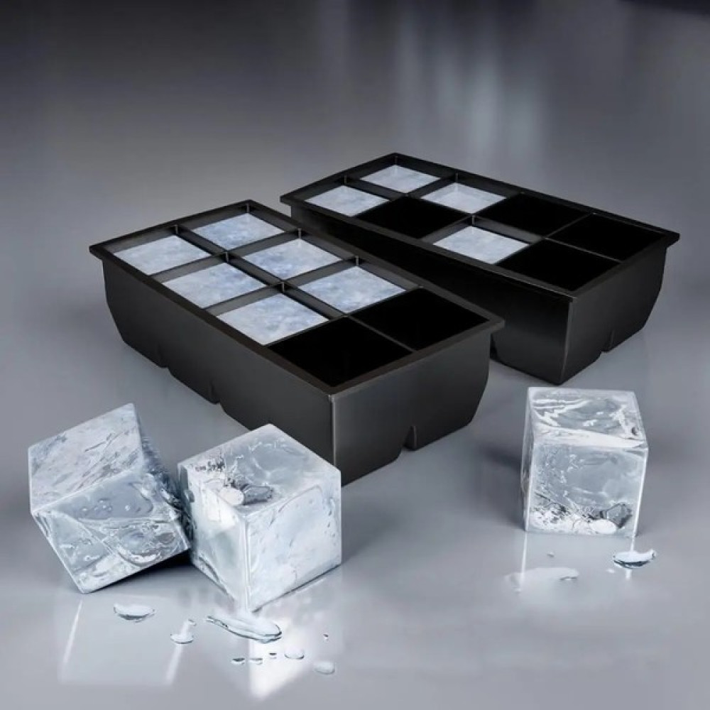 Yaci Shop Siyah 8 Big Cub-E Dev Jumbo Büyük Silikon Ice Cub-E Kare Tepsi Kalıbı Siyah Silikon Kalıp Dıy Buz Pudingi Kek Bisküvi (Yurt Dışından) Kek Kalıpları Fiyatı