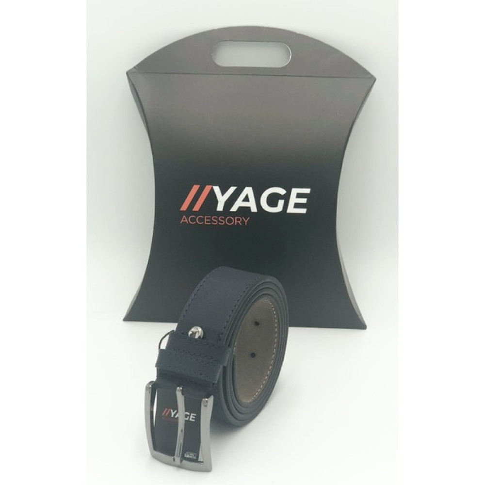 Yage Lacivert Vintage Kenar Dikişli 3,5 cm Spor Kemer Erkek Kemeri Fiyatı