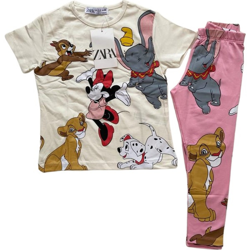 Yağızgil Minnie Mouse And Friends Taytlı Kız Çocuk Takım Kız Çocuk Giyim Takımı Fiyatı