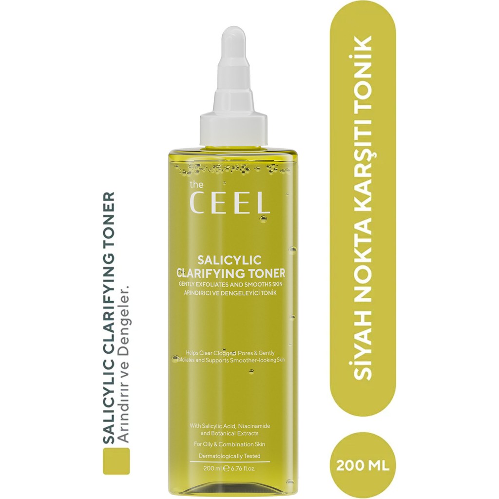Yağlı ve Akneye Eğilimli Ciltler Için Salisilik Tonik Niacinamide, Sitrik Asit, Zinc Pca Özlü 200 ml Diğer Fiyatı