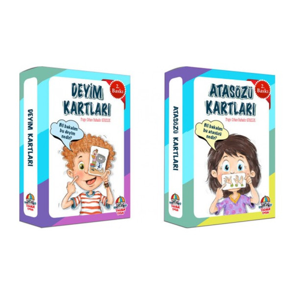Yağmur Çocuk Deyim Kartları ve Atasözü Kartları Seti Zihinsel Gelişim Kitapları Fiyatı