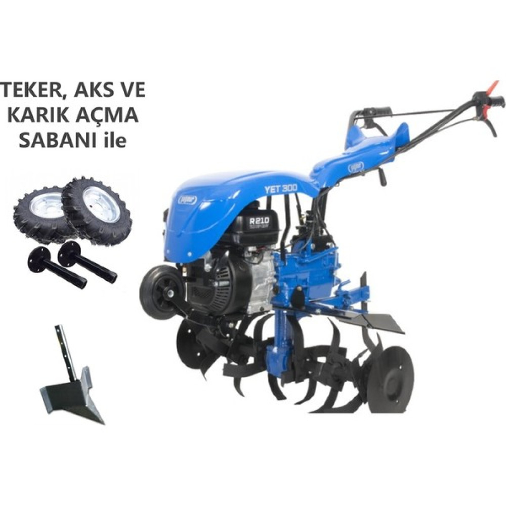 Yağmur Yet 300 R210 Çapa Makinesi TEKERLEKLER DAHİLDİR Çapalama Makinesi Fiyatı