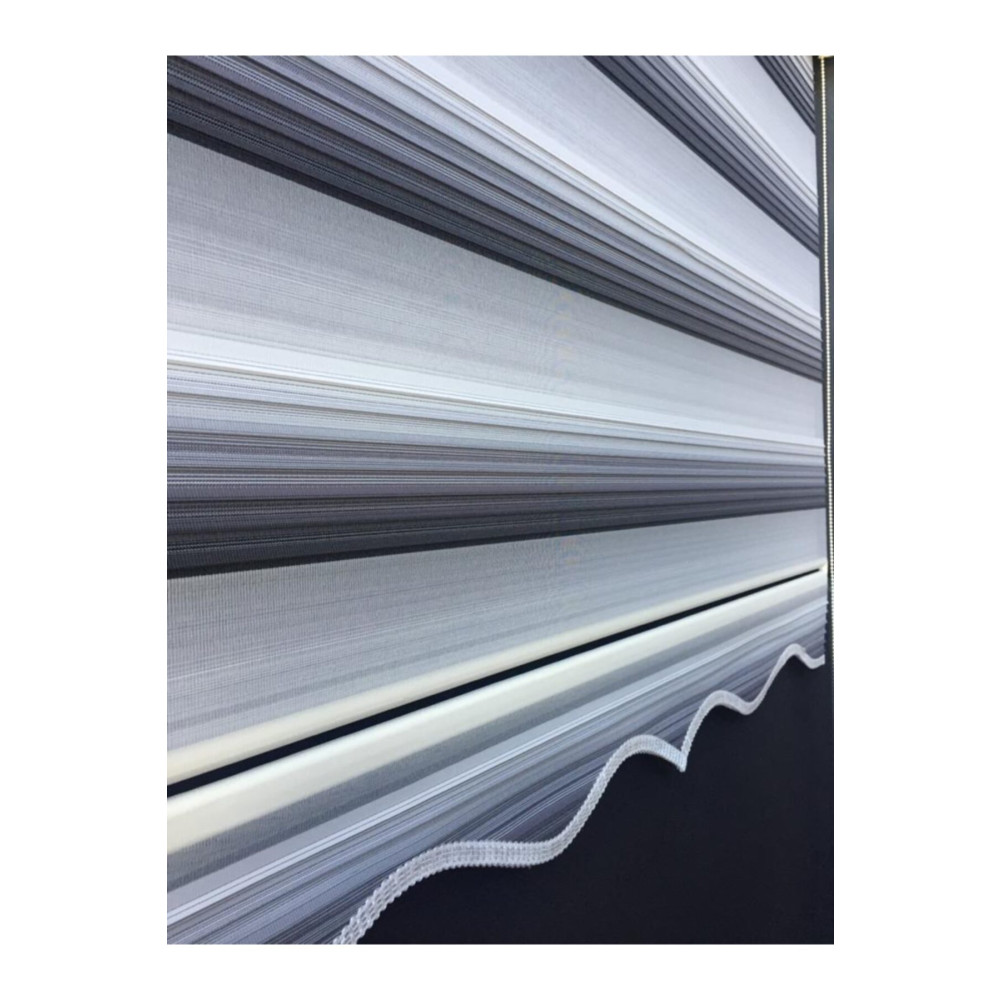yağmur zebra Gri Renk Geçişli Zebra Stor Perde (Etek Dilimli) 110 x 250 Beden Stor Perde Fiyatı