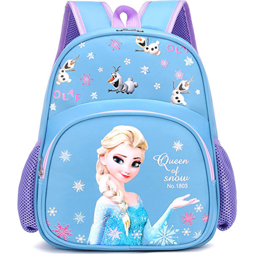 Yahuha Anaokulu Sırt Çantası Karikatür Frozen Desen Açık Mavi Mor (Yurt Dışından) - Mavi - Mor Okul & Evrak Çantaları Fiyatı