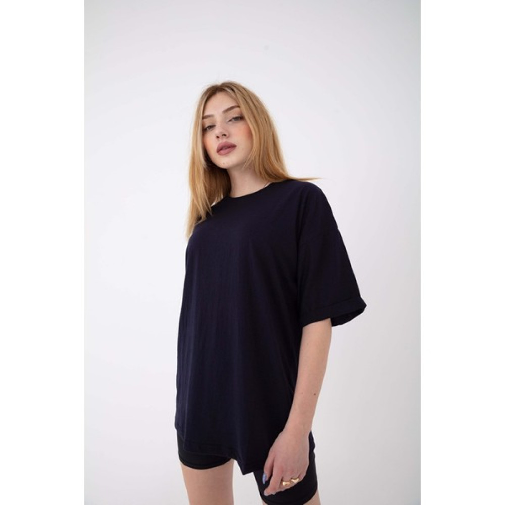 Yakamel Kadın Bol Kesim Yazlık Penye T-Shirt Comfort Bayan T-shirt Fiyatı