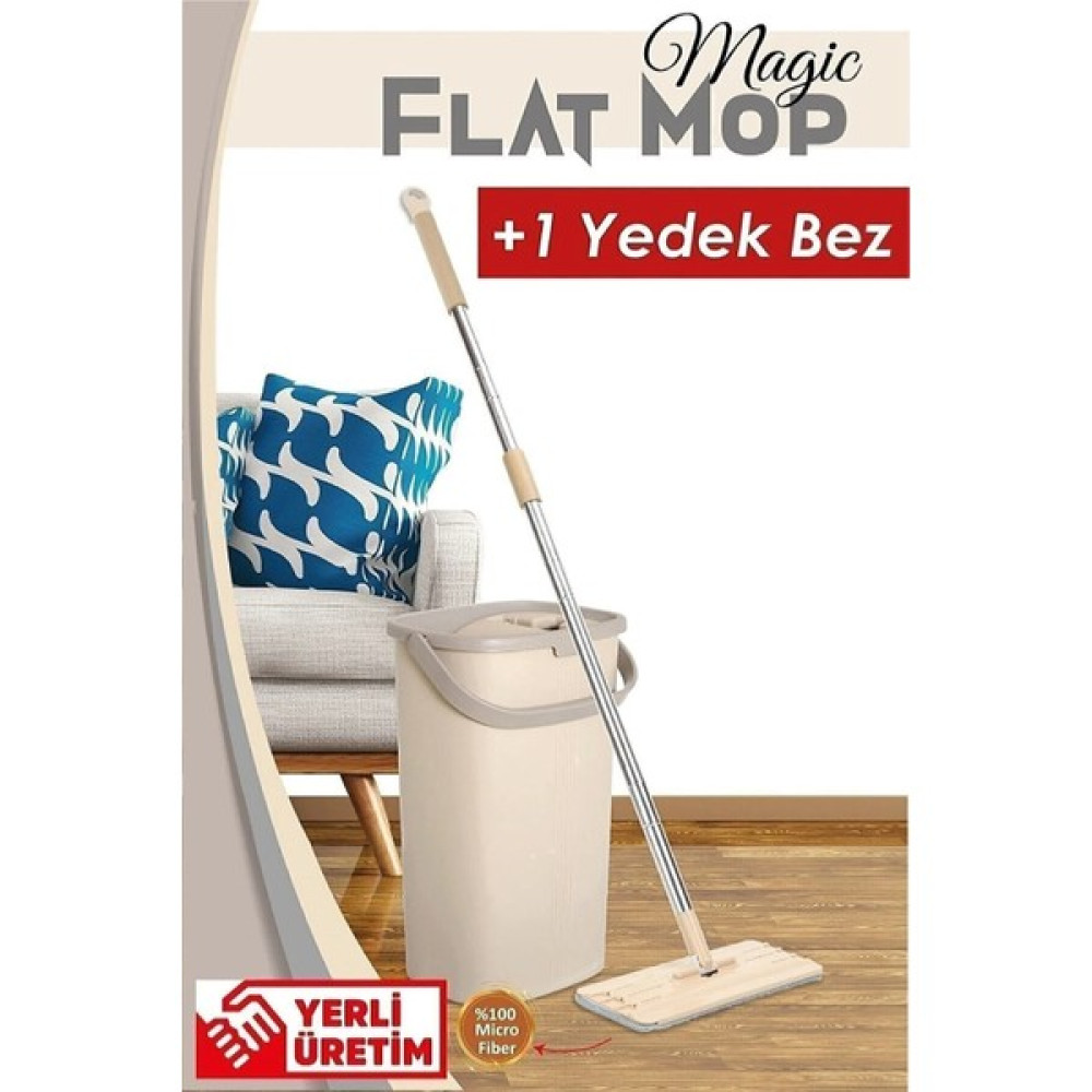 Yakin Market Magic Flat (Tablet) Mop Set + 1 Yedek Bez Temizlik Malzemeleri Fiyatı